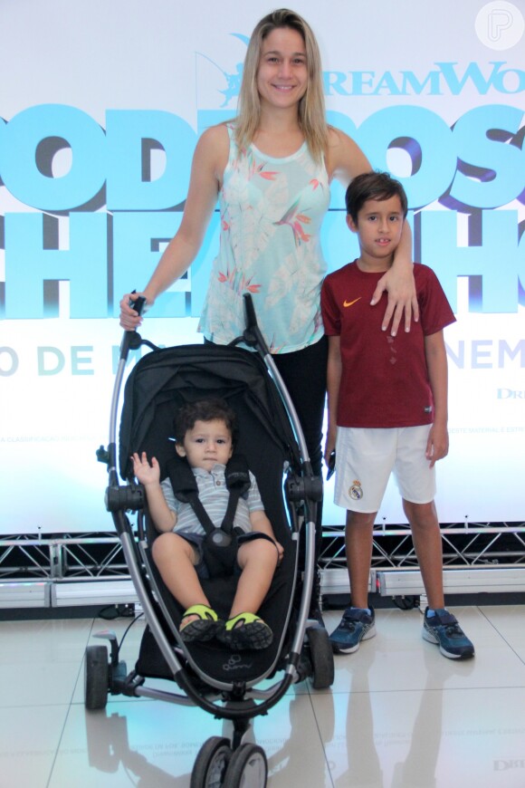 Fernanda Gentil é mãe do pequeno Gabriel, de 1 ano, e Lucas, de 8 anos, seu afilhado