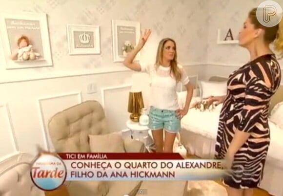Ana Hickmann recebeu Ticiane Pinheiro em sua mansão, localizada em Itu (SP)
