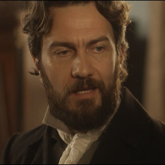 Thomas (Gabriel Braga Nunes) admite para Anna (Isabelle Drummond) que tentou matar Joaquim (Chay Suede) duas vezes, na novela 'Novo Mundo'