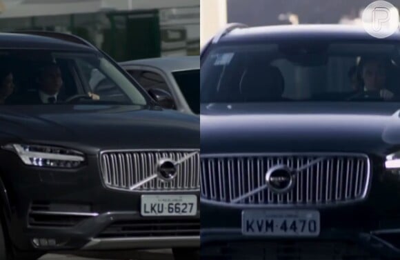 Em cena da novela 'A Força do Querer', carros com placas diferentes aparecem na mesma sequência