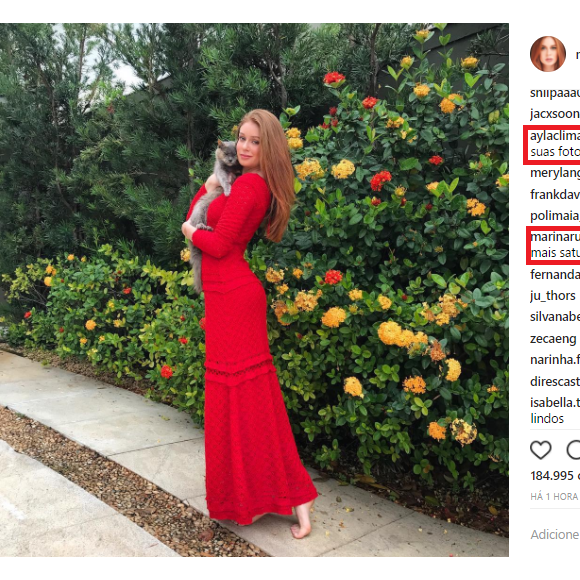 Marina Ruy Barbosa dá dica de fotografia para fã: 'Só colocar mais saturação'