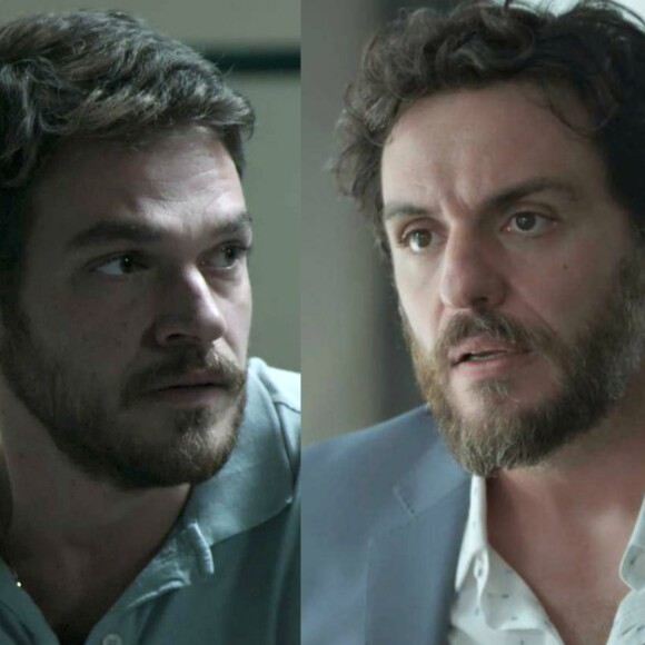 Com a tentativa de fuga fracassada, Rubinho (Emílio Dantas) garante para Caio (Rodrigo Lombardi) que não teve participação no plano, na novela 'A Força do Querer'