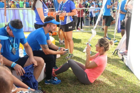 'Feliz de voltar a correr e me sentir tão bem', disse Bruno Gagliasso em seu Instagram
