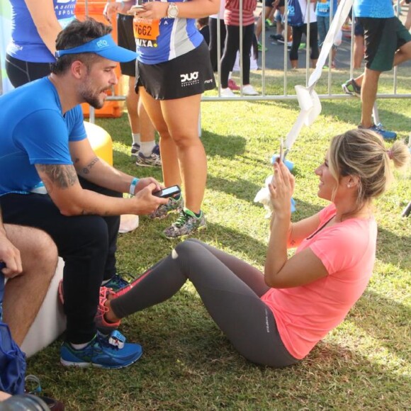 'Feliz de voltar a correr e me sentir tão bem', disse Bruno Gagliasso em seu Instagram