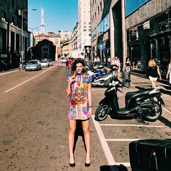 A modelo Mariana Goldfarb tem compartilhado alguns momentos em Milão, na Itália, com fotos no Instagram