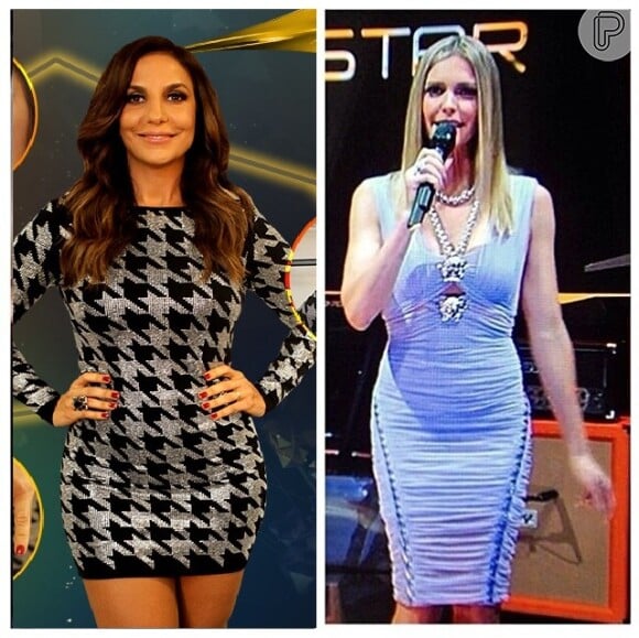 Ivete Sangalo veste Balmain e Fernanda Lima escolhe Versace para estreia de Super Star, em 6 de abril de 2014