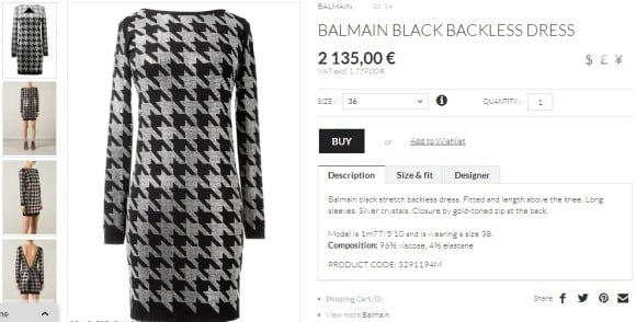 O vestido Balmain usado por Ivete Sangalo custa € 2135, aproximadamente R$ 6575