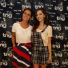Giovanna Antonelli e Tainá Müller fazem prova de roupas para o desfile da TNG, no Fashion Rio