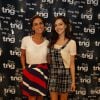 Giovanna Antonelli e Tainá Müller fazem prova de roupas para o desfile da TNG, no Fashion Rio