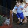 O príncipe George Alexander Louis ficou empolgado quando viu o roedor