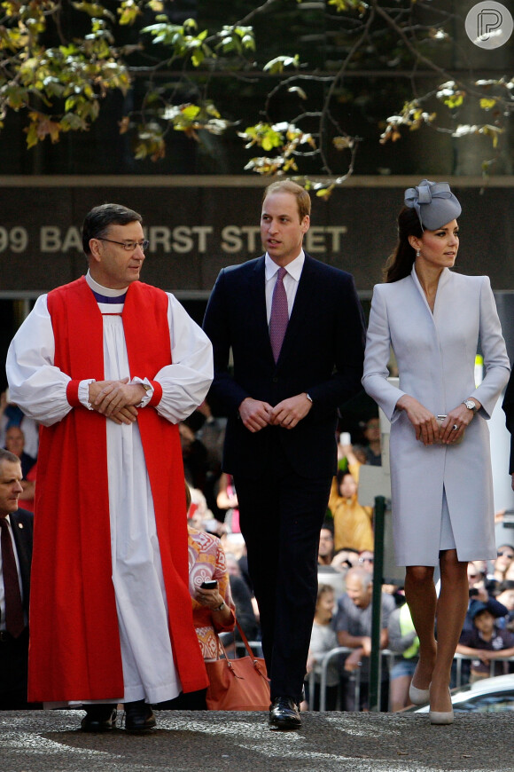 Kate Middleton e o príncipe William participaram da missa de Páscoa na Catedral de Saint Andrew