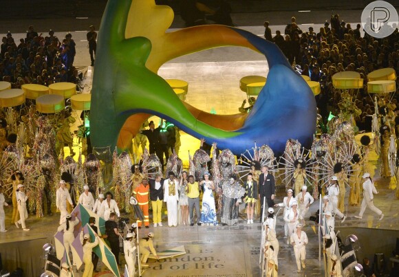 Renato Sorriso esteve em Londres com a comitiva brasileira no encerramento das Olimpíadas de 2012