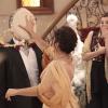 Roberta Leone (Gloria Pires) dá uma tortada na cara de Felipe (Edson Celulari) em 'Guerra dos Sexos'