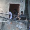 Cleo Pires e Thiago Martins rodam o filme 'Boletim de Ocorrência' no morro do Vidigal, no Rio de Janeiro, em 29 de abril de 2014