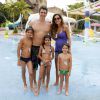 Márcio Garcia é casado  com a nutricionista Andréa Santa Rosa há 14 anos, e são pais de 4 filhos