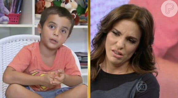 A cantora Ivete Sangalo ganhou uma declaração carinhosa do filho no programa 'Domingão do Faustão'