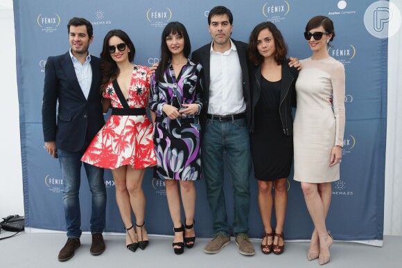Ricardo Giraldo, Maria de Medeiros, Ana de la Reguera, Alice Braga e Paz Vega participam da coletiva de imprensa do Fenix Film Awards no Festival de Cannes 2014 