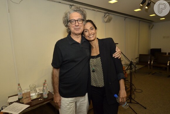 Camila Pitanga participou da série 'Dias Extraordinários, Noites Esplêndidas' em celebração aos 40 anos de carreira do diretor e autor musical Hamilton Vaz Pereira, no Midrash Centro Cultural, no Leblon