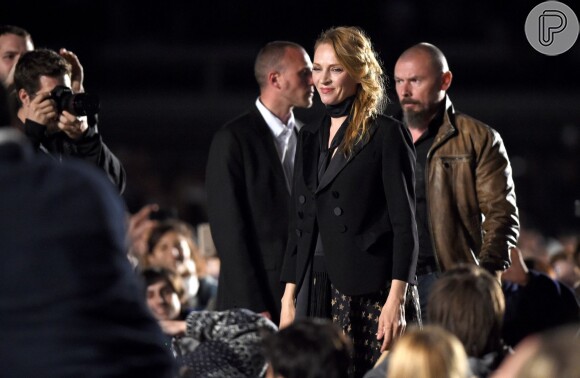 Uma Thurman prestigia a exibição especial de 'Pulp Fiction' durante o Festival de Cannes 2014