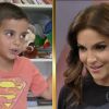 Ivete Sangalo se emocionou com a declaração do filho, Marcelo, de 4 anos, durante o programa 'Domingão do Faustão'