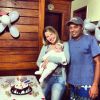 Com apenas dois meses, Maria Eduarda já celebreu ao lado dos pais Debby Lagranha e Leandro Franco