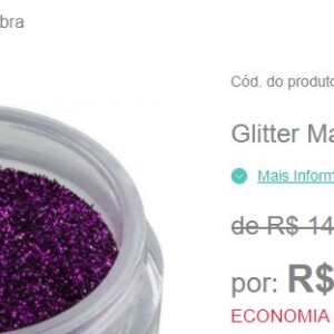 A marca Max Love traz um glitter parecido na cor 14