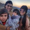 Kelly Key, dispensa babás para viajar com os filhos Artur, de 1 ano, Suzanna, de 17 anos, e Jaime Vitor, de 12 anos