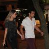 Fred vai com a namorada, Paula Armani, a restaurante no Leblon, Zona Sul do Rio de Janeiro, em 6 de junho de 2014