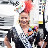 Leandra Leal comemora centenário do Cordão do Bola Preta no Carnaval do Rio