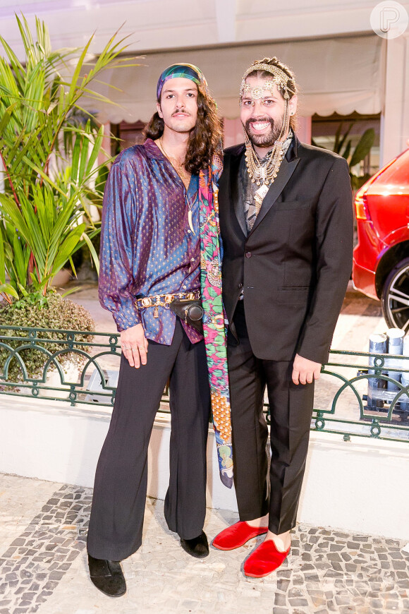 Patrick Doering e Thomaz Azulay no Baile do Copa, realizado no hotel Belmond Copacabana Palace, na Zona Sul do Rio de Janeiro, neste sábado, 10 de fevereiro de 2018