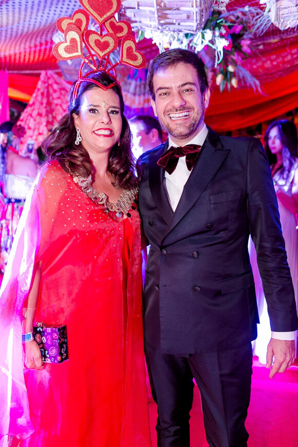 Narcisa Tamborindeguy e Bruno Astuto no Baile do Copa, realizado no hotel Belmond Copacabana Palace, na Zona Sul do Rio de Janeiro, neste sábado, 10 de fevereiro de 2018