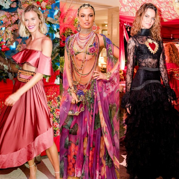 Renata Kuerten, Isis Valverde e Barbara Fialho usaram looks longos no Baile do Copa 2018. Veja mais produções!
