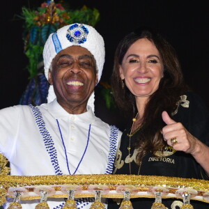 Mulher de Gilberto Gil, Flora Gil acompanhou o marido no desfile da Vai-Vai