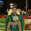 Quitéria Chagas representou uma chinesa no enredo da Império Serrano, no desfile deste ano, na noite deste domingo, 11 de fevereiro de 2018