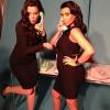 Kim Kardashian posta foto com a irmã Khloé exibindo as primeiras curvas da gravidez em 31 de janeiro de 2013