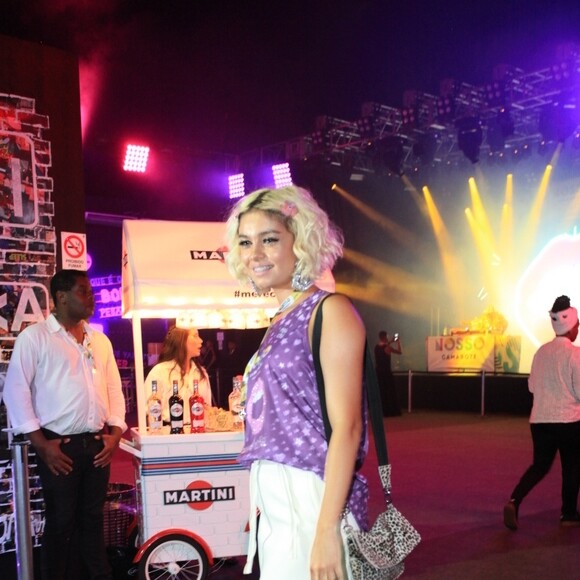 Sophie Charlotte, mulher de Daniel de Oliveira, foi convidada de camarote da Sapucaí