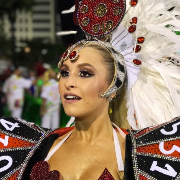 Carla Diaz veio à frente do quinto carro na Grande Rio