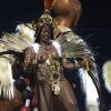 Iza desfilou no Salgueiro em sua estreia nos desfiles de carnaval do Rio