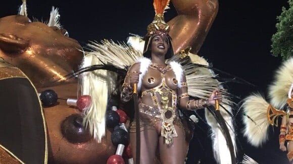 Iza vira guerreira no Salgueiro em estreia no Carnaval: 'Força da mulher negra'