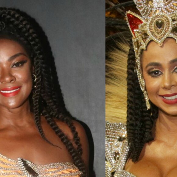 Cris Vianna homenageia Impetriz na web e é elogiada por rainha, Flávia Lyra, em desfile nesta terça-feira, dia 13 de fevereiro de 2018