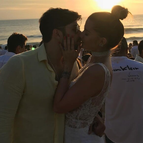 Aline Gotschalg e Geraldo Souto estão curtindo o Carnaval juntos