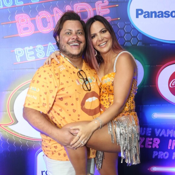 O ator Marcus Majella curtiu o Nosso Camarote, de Carol Sampaio, na noite desta segunda-feira, 12 de fevereiro de 2018