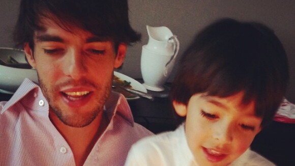 Kaká e Carol Celico homenageiam o filho, Luca: 'Teu amor me faz andar'