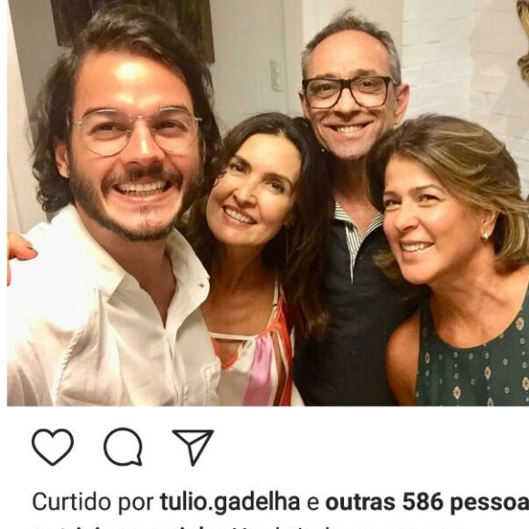 Túlio Gadêlha encontra amigos de Fátima e comemora: 'Adorei conhecê-los'