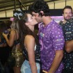 Agatha Moreira beija namorado, Pedro Lamin, em camarote: 'Carnaval juntinho'