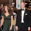 Kate Middleton chega ao Bafta 2018 com o marido, Príncipe William