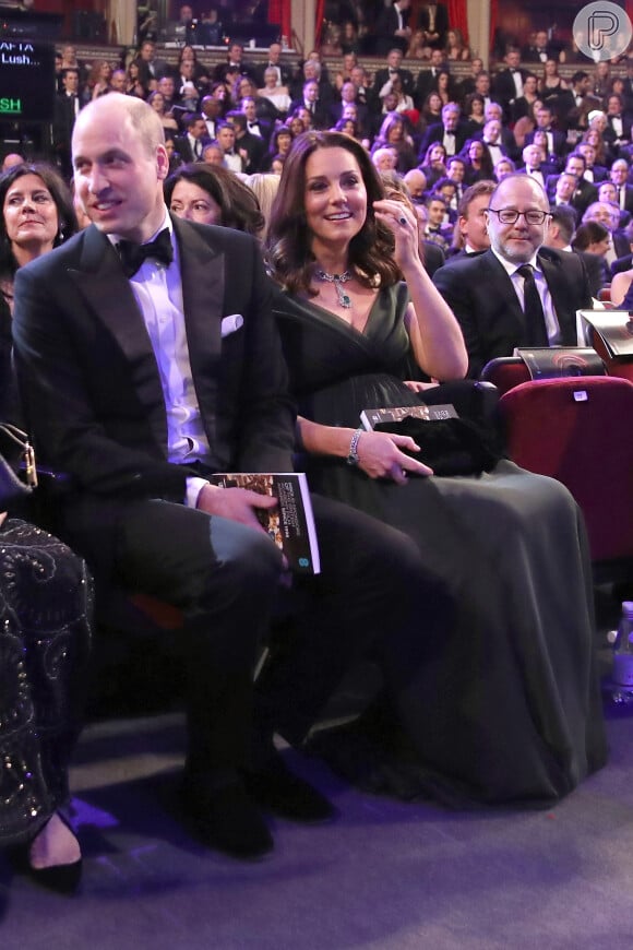 Kate Middleton assistiu à premiação na primeira fileira