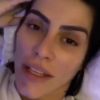 Cleo usou sua conta de Instagram Stories para anunciar que está indo para retiro espiritual, nesta segunda-feira, 19 de fevereiro de 2018