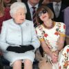 A rainha Elizabeth se sentou ao lado de Anna Wintour, editora-chefe da revista Vogue norte-americana