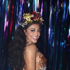 Juliana Paes lamentou a pontuação da escola de samba Grande Rio, que ficou em penúltimo lugar